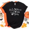 Hocus Pocus I need Wine to Focus Tee, Halloween Shirt, Trick or Treat t-shirt, Funny Halloween Shirt, Gay Halloween Shirt