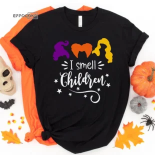 I smell children halloween tee, Halloween Shirt, Trick or Treat t-shirt, Funny Halloween Shirt, Sanderson Sisters Shirt