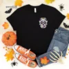 Non-Binary Halloween Shirt Sugar Skull , Trick or Treat t-shirt, Funny Halloween Shirt, Gay Halloween Shirt