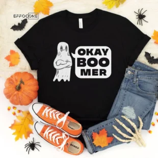 Ok! Booomer, Halloween Shirt, Trick or Treat t-shirt, Funny Halloween Shirt, Gay Halloween Shirt