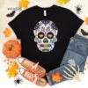 Pansexual Halloween Shirt Sugar Skull , Trick or Treat t-shirt, Funny Halloween Shirt, Gay Halloween Shirt