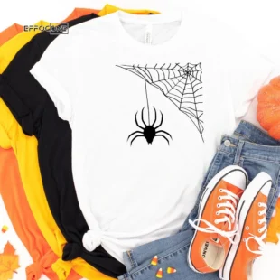 Spider Web Halloween Tee Shirt, Halloween Shirt, Trick or Treat t-shirt, Funny Halloween Shirt, Gay Halloween Shirt