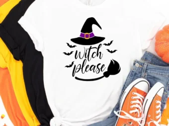 Witch Please Halloween Tee, Halloween Shirt, Trick or Treat t-shirt, Funny Halloween Shirt, Gay Halloween Shirt