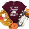 Get your fat pants ready Thanksgiving Shirt, Thanksgiving t shirt womens, funny Thanksgiving 2021 t-shirts long sleeve