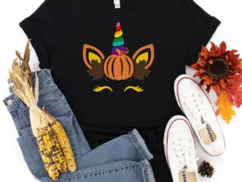 Rainbow Unicorn Fall Pumpkin Thanksgiving Shirt, family thanksgiving shirts, funny Thanksgiving 2021 t-shirts long sleeve