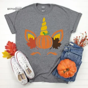 Unicorn Fall Pumpkin Thanksgiving Shirt, family thanksgiving shirts, funny Thanksgiving 2021 t-shirts long sleeve