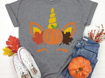 Unicorn Fall Pumpkin Thanksgiving Shirt, family thanksgiving shirts, funny Thanksgiving 2021 t-shirts long sleeve