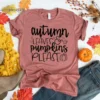 Autumn Leaves and Pumpkins Please, Fall Shirt, Thanksgiving Tee, Pumpkin Shirt, Fall Tshirt