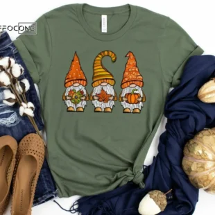 Fall Gnomes Shirt, Fall Pumpkin T-Shirt, Thanksgiving Shirt, Fall Tshirt, Pumpkin Shirt, Gnomes Shirt