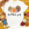 It's Fall Y'all Design 2 Shirt, Fall Pumpkin Shirt, Thanksgiving Shirt, Fall Tshirt, Pumpkin Shirt, Shirts for Fall, Fall T-shirt