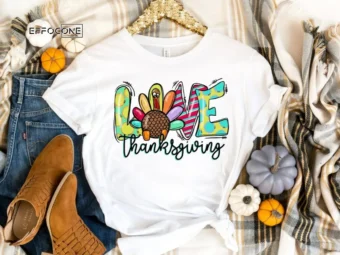 Love Thanksgiving Shirt, Fall Pumpkin T-Shirt, Thanksgiving Shirt, Fall Tshirt, Pumpkin Shirt, Thanksgiving Tee, Turkey Shirt