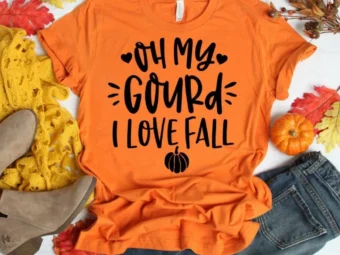 Oh My Gourd I Love Fall Shirt, Fall Shirt, Pumpkin Tee, Autumn Shirt, Fall Tshirt, I Love Fall Shirt