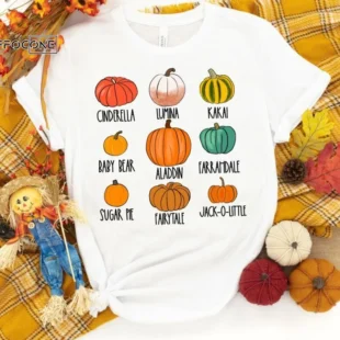 Pumpkin Varieties Shirt, Fall Pumpkin Shirt, Pumpkin Chart Shirt, Thanksgiving Shirt, Fall Tshirt, Pumpkin Shirt, Shirts for Fall