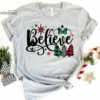 Believe Christmas Shirt Design 2, Christmas T-Shirt, Christmas TShirt, Christmas Lights Tshirt, Winter Time Shirt, Christmas Gift