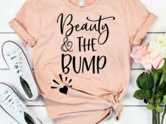 Beauty and the Bump Shirt Funny Pregnancy Shirt Pregnancy