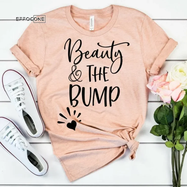 Beauty and the Bump Shirt Funny Pregnancy Shirt Pregnancy