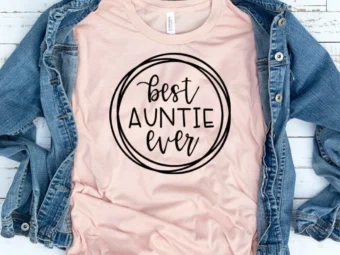 Best Auntie Ever Shirt. Blessed Aunt shirt. Personalized Aunt