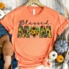 Blessed Mom Sunflower Shirt Funny Mom Shirt Gift for Wife