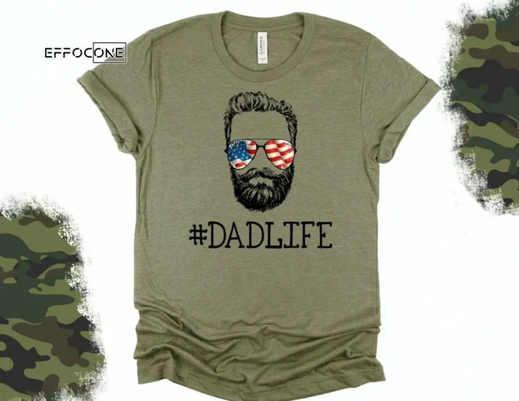 Dad Life American Flag Sunglasses Shirt Dad Life Shirt