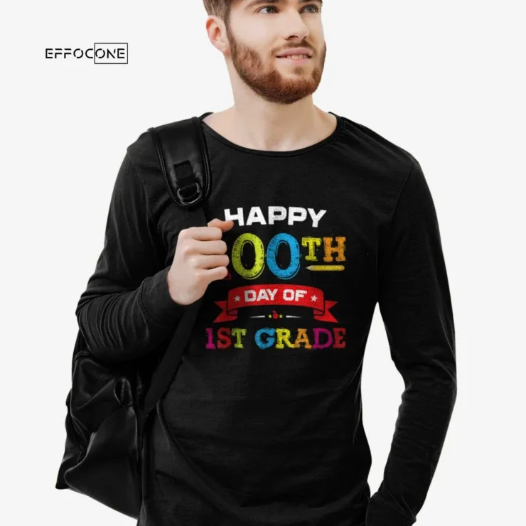 Happy 100th Day of 1St Grade Shirt for Teacher Student Gift