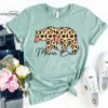 Leopard Mama Bear Shirt Funny Mom Shirt Gift for Wife