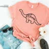 Mamasaurus Long Kneck Shirt Brontosaurus Mom Shirt Mama