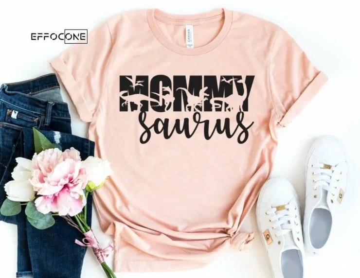 Mommy Saurus Shirt Funny Mom Shirt Mom Dinosaur Shirt