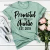 Promoted to Auntie, Auntie Est Shirt, Auntie Bear Shirt