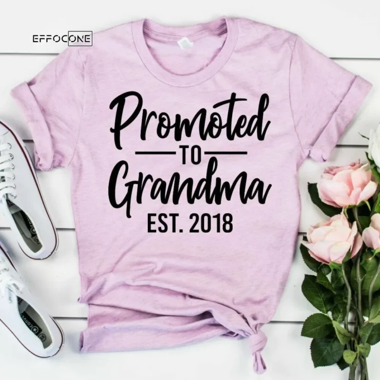 Promoted to Grandma, Grandma Est Shirt, Grandma Bear Shirt