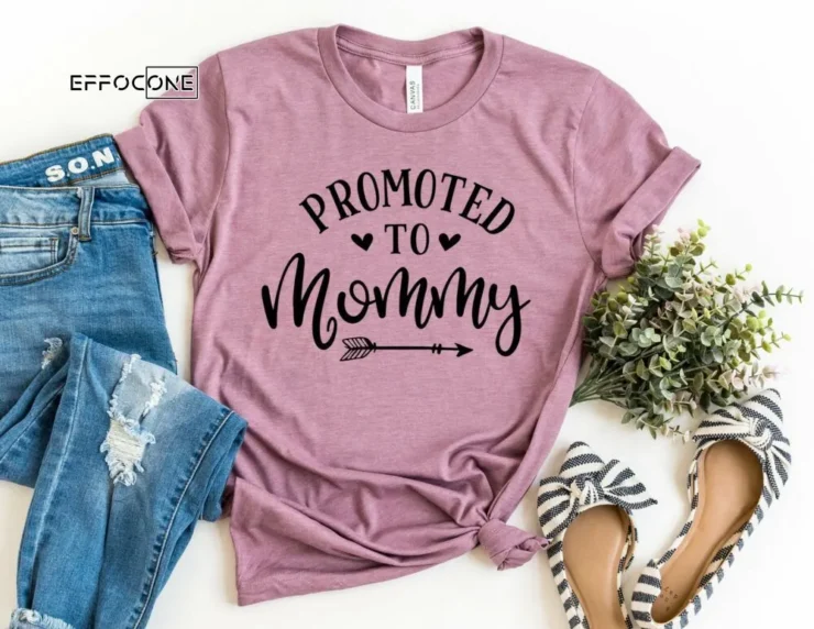 Promoted to Mommy Shirt Funny Pregnancy Shirt Pregnancy