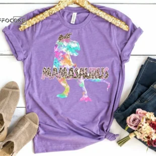 Watercolor Mamasaurus Shirt Mama Saurus Shirt Dinosaur Mama