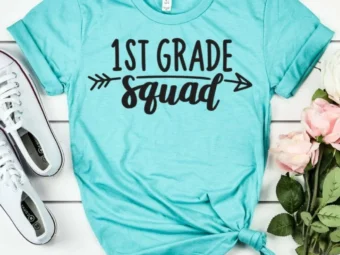 1st Grade Squad, Kindergarten Teacher Tee, Teacher Shirt