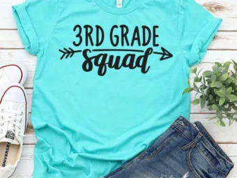 3rd Grade Squad, Kindergarten Teacher Tee, Teacher Shirt