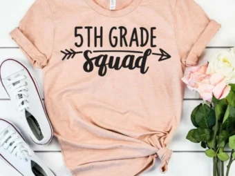 5th Grade Squad, Kindergarten Teacher Tee, Teacher Shirt