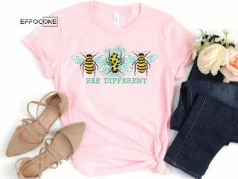 Bee Different, Floral Teacher Shirt, Kindergarten Teacher