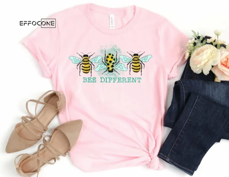 Bee Different, Floral Teacher Shirt, Kindergarten Teacher