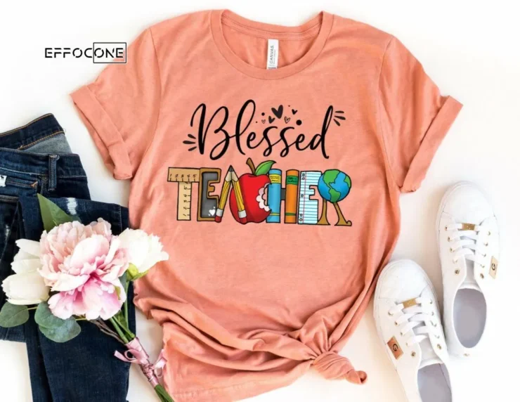 Blessed Teacher Shirt, Kindergarten Teacher Tee, Teacher