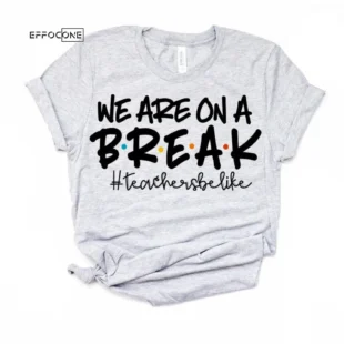 We Are on a Break Teachers be Like, Kindergarten Teacher Tee