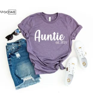 Auntie Shirt Auntie Established Shirt Aunt Shirt Aunt New