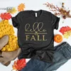 Hello Fall Shirt Hello Pumpkin Shirt Thanksgiving Fall