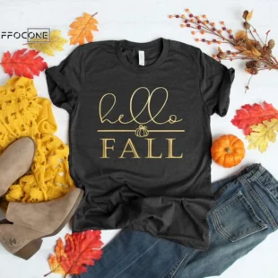 Hello Fall Shirt Hello Pumpkin Shirt Thanksgiving Fall