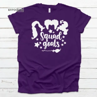 Squad Goals Halloween Tee, Halloween Shirt, Trick or Treat t-shirt, Funny Halloween Shirt, Sanderson Sisters Squad Goals Tee Shirt Halloween