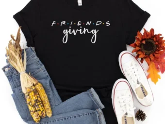 Friends Giving 2021 Thanksgiving Shirt, Thanksgiving t shirt women, family thanksgiving shirts, funny Thanksgiving 2021 t-shirts long sleeve