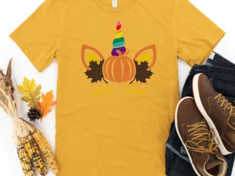 Rainbow Unicorn Fall Pumpkin Thanksgiving Shirt, family thanksgiving shirts, funny Thanksgiving 2021 t-shirts long sleeve