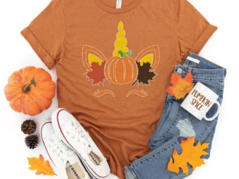 Unicorn Fall Pumpkin Thanksgiving Shirt, family thanksgiving shirts, funny Thanksgiving 2021 t-shirts long sleeve