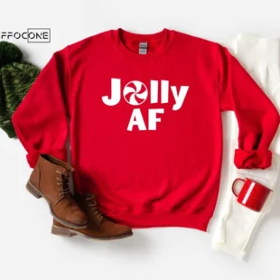 Jolly AF Sweatshirt Christmas Sweatshirt Women's