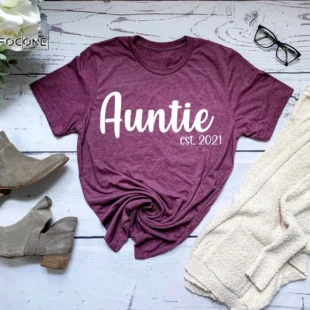 Auntie Shirt Auntie Established Shirt Aunt Shirt Aunt New