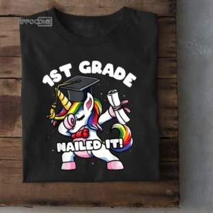 Girls Dabbing Unicorn 1st Grade Succeeds in Graduation