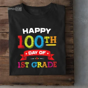 Happy 100th Day of 1St Grade Shirt for Teacher Student Gift