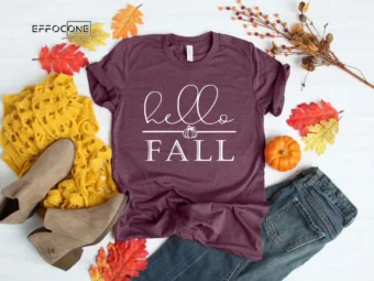 Hello Fall Shirt Hello Pumpkin Shirt Thanksgiving Fall